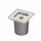 Lixeira 5l inox embutir clean square 94518205