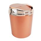 Lixeira 5L Tampa Basculante Plástica Banheiro - Rose Gold