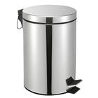 Lixeira aço inox 12 litros com pedal