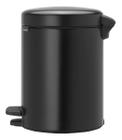 Lixeira Aço Inox 5l New Icon Brabantia Preto