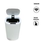 Lixeira Automática c/ sensor inteligente 10 Litros Branca - Cozinha Banheiro