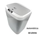 Lixeira Automática Inteligente Touch 15L Para Cozinha E Banheiro