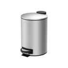 Lixeira Banheiro E Cozinha Inox Pedal Spin 3 Litros Brinox