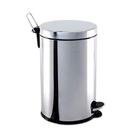 Lixeira Banheiro Pedal 5 Litros 100% Inox Cesto Removivel Lixo Cozinha