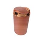 Lixeira Basculante 8 Litros Redonda Cozinha Banheiro Rose Gold - AMZ