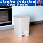 Lixeira C/ Pedal Tampa 12 Litros Banheiro Cozinha Paramount