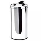 Lixeira Cesto Basculante Inox 20L Tampa Banheiro Cozinha - Tesla Store