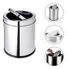 Lixeira Cesto de Lixo 3 Litros Com Tampa Basculante Vai e Vem Flip Top Banheiro Cozinha Aço Inox