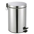 Lixeira Cesto De Lixo Com Pedal 8 Litros Inox Não Enferruja