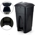 Lixeira Cesto de Papel 30 Litros Multiuso Com Tampa e Pedal