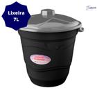 Lixeira Cesto Multiuso 7L Black - Pratic