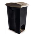Lixeira com pedal 14 litros preta Plasutil ref.3495