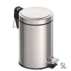 Lixeira Com Pedal 5L Inox Tramontina Acabamento Polido com Balde Interno