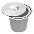 Lixeira de Embutir Clean Round Inox com Balde 8 Litros Tramontina