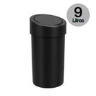 Lixeira Grande 9 Litros Automática Multiuso Cozinha Banheiro Preto Coza