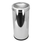 Lixeira Inox 12 Litros Com Tampa Flip Top Basculante