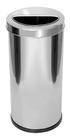 Lixeira Inox 22 Litros Com Aro Meia Lua
