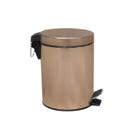 Lixeira Inox Com Pedal Rose Gold 20l