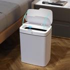 Lixeira Inteligente Automática Retangular 14 Litros com Sensor De Abri e Fecha Tampa Cor Branca
