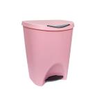 Lixeira Lata De Lixo Com Pedal Plástica 15 Litros Colorida Reforçada Cesto Cozinha Banheiro