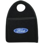 Lixeira Lixinho Automotiva Carro Carpete Logo Bordado para Câmbio Preto - S/M