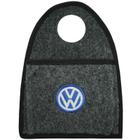 Lixeira Lixinho Automotiva Carro Carpete Logo Bordado Vw Volkswagem para Câmbio Grafite