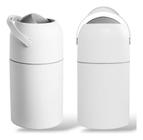 Lixeira Mágica Antiodor 20 Fraldas Utiliza Saco de Lixo Normal Banheiro Cozinha Quarto