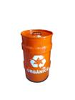Lixeira Metalica Tambor Reciclagem Organico Tonel 50Lt