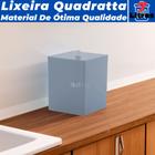 Lixeira Multiuso Banheiro Lavabo Quadratta Paramount 7 Litros