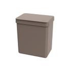 Lixeira para Pia Cozinha Com Tampa Compacta Single 2,5 Litros Cesto de Lixo Bancada Banheiro Lavabo