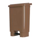 Lixeira Plastica 100L Com Pedal Marrom