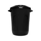Lixeira Preta Cesto De Lixo Grande Cozinha 30 Litros - Jaguar