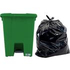 Lixeira Quadrada com Pedal 30 L Verde + Saco de Lixo 100 U
