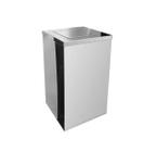 Lixeira Quadrada Inox 50 Litros Basculante - Guardian