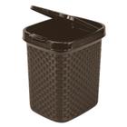 Lixeira rattan com click 4,5 litros - Nitron