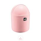 Lixeira Tampa Plastica p Pia Cozinha Gourmet Rosa bebe 4L - UZ