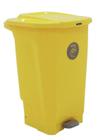 Lixeira tramontina t-force coleta seletiva metal em polipropileno amarelo 100 l