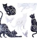 LJPSA0114-M Adesivo Decorativo Gatos 17X13cm