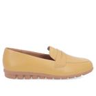 Loafer Amarelo Casual Couro