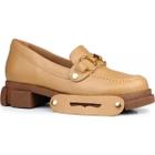 Loafer Mocassim Mindy Fivela 3 Em 1 Tendência Moda 37142 Orcade Ocre