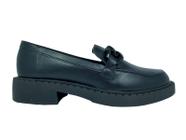 Loafer Sua Cia Maxi Fosco Corrente Preta