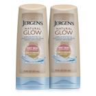 Loção corporal autobronzeadora Jergens Natural Glow Wet Skin, pacote com 2