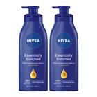 Loção corporal NIVEA Essencialmente Enriquecida para Pele Seca 500mL x2