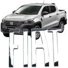 Logo Aplique Emblema Grade Parachoque Fiat Strada 2021 2022 2023