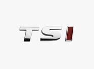 Logo Tsi (i) Vermelho Universal Cromado Porta Malas