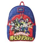 Logotipo gravado da Mochila Loungefly My Hero Academia Group