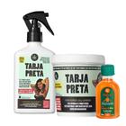 Lola Tarja Preta Masc 230ml + Spray Queratina 230ml + Pinga! Óleo Cenoura e Oliva 50ml