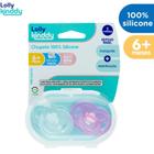 Lolly Conjunto de Chupetas de Silicone 2 Peças bebe 0+ meses