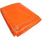 Lona 6 x 4 laranja plastica impermeavel telhado 350 micras