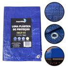 Lona Carreteiro 100 Micras Leve 6 x 6 Metros Azul IWLP66 IMPORTWAY